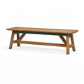 Sitzbank 180 x 40 x 45 cm aus Holz in Braun/Dunkelgrau im modernen Stil